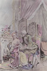 Louis XV chez la Dubarry